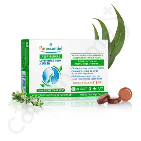 Puressentiel Ademhaling Hoest - 24 zuigtabletten