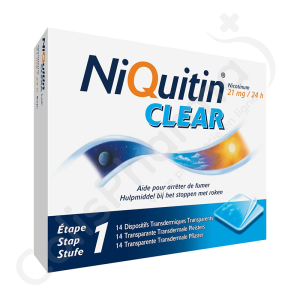 NiQuitin Clear 21 mg - 14 patchs