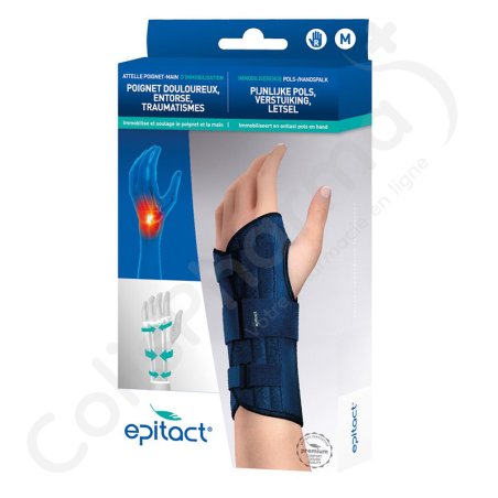 Epitact Attelle Poignet-Main D'immobilisation Droit - Medium