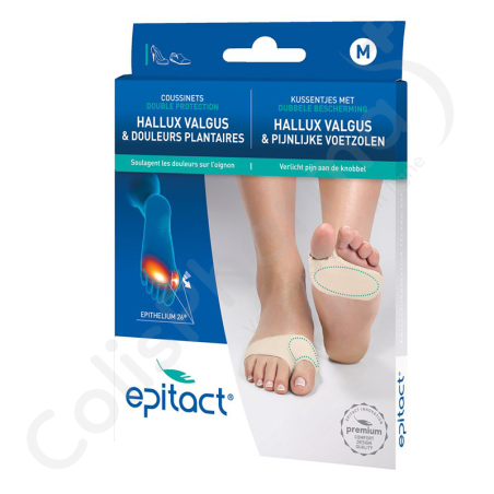 Epitact Kussentjes met Dubbele Bescherming Hallux Valgus - Medium