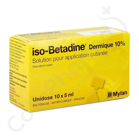 Iso-Betadine Dermique 10% - Unidose 10 x 5 ml