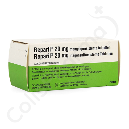 Reparil Maagsapresistente 20 mg - 100 tabletten