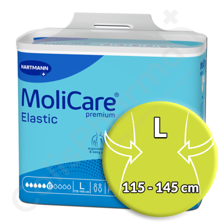 Molicare Elastic 6 Druppels Large - 30 kleefluiers