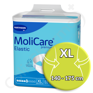 Molicare Elastic 6 Druppels Extra Large - 14 kleefluiers