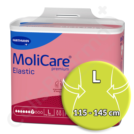 Molicare Elastic 7 Druppels Large - 30 kleefluiers