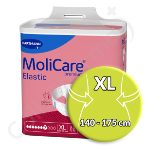 Molicare Elastic 7 Druppels Extra Large - 14 kleefluiers