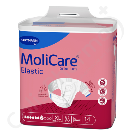 Molicare Elastic 7 Druppels Extra Large - 14 kleefluiers