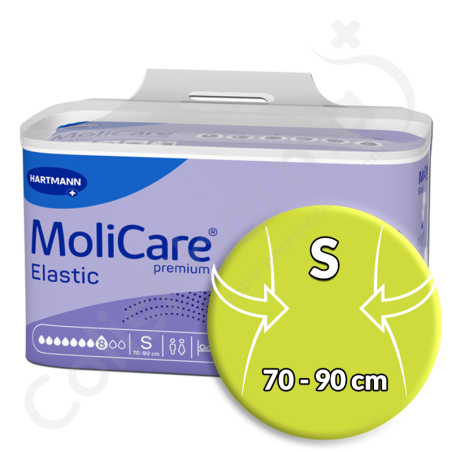 Molicare Elastic 8 Druppels Small - 26 kleefluiers