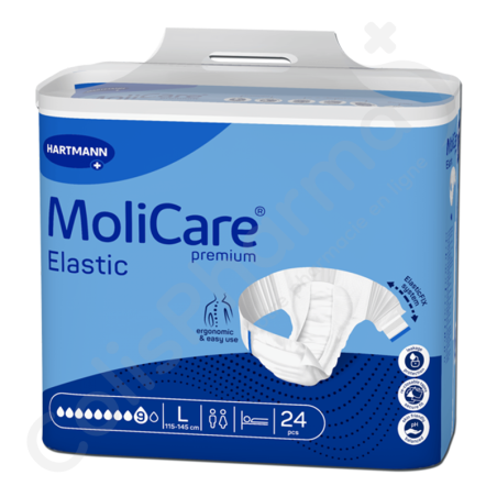 Molicare Elastic 9 Druppels Large - 24 kleefluiers