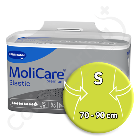 Molicare Elastic 10 Gouttes Small - 22 changes complets