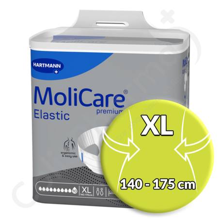 Molicare Elastic 10 Druppels Extra Large - 14 kleefluiers