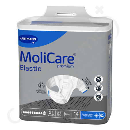 Molicare Elastic 10 Druppels Extra Large - 14 kleefluiers