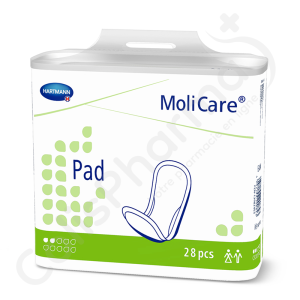 Molicare Pad 2 Gouttes - 28 protections anatomiques