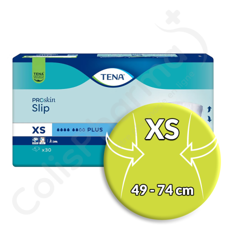 Tena Slip Plus Extra Small - 30 changes complets