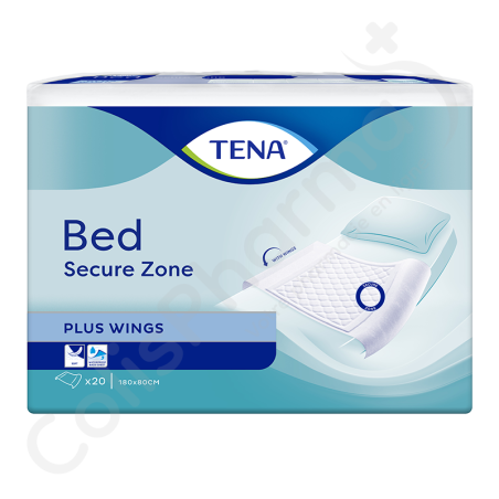 Tena Bed Plus Bordable 80 x 180 cm - 20 onderleggers met instopstroken