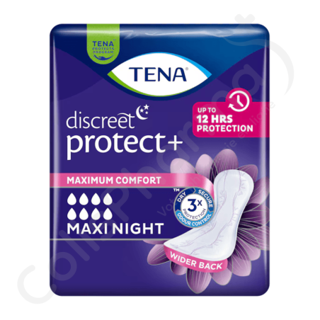 Tena Discreet Maxi Night - 12 incontinentieverbanden