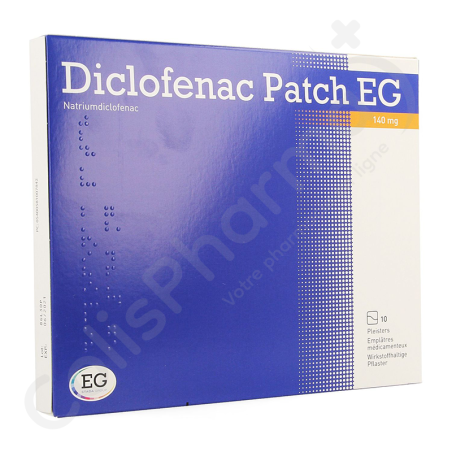 Diclofenac Patch EG 140 mg - 10 pleisters