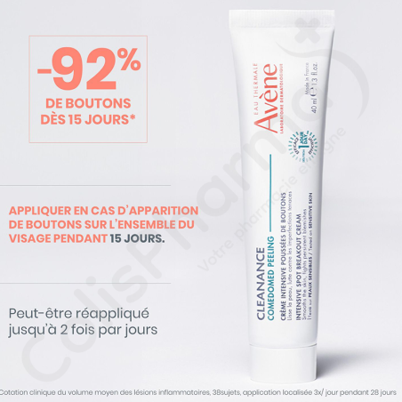 Avène Cleanance Comedomed Peeling Puistjes Crème - 40 ml