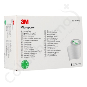 Micropore 3M Microporeuze pleister 5 cm x 9,1 m - 6 pleisters