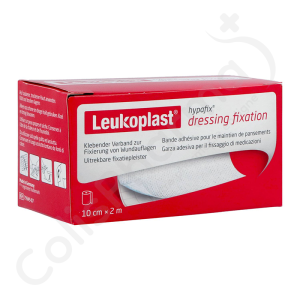 Leukoplast Hypafix Dressing Fixation Bande Adhésive 10 cm x 2 m - 1 rouleau