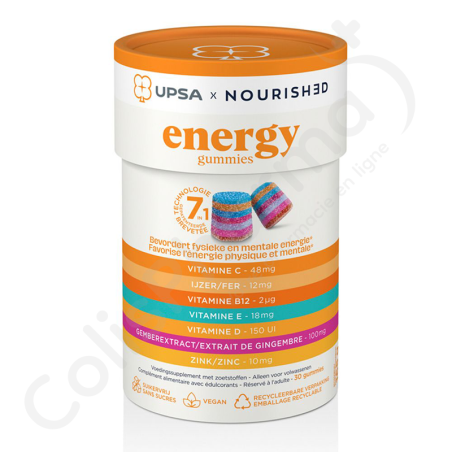 UPSA x Nourished Energy gummies - 30 gummies