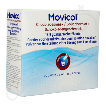 Movicol 13,9 g Goût Chocolat - 20 sachets