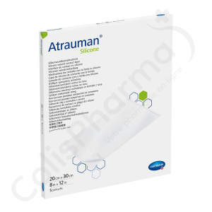 Atrauman Silicone 20 cm x 30 cm - 5 pansements en silicone