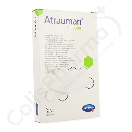 Atrauman Silicone 5 cm x 7 cm - 5 pansements en silicone