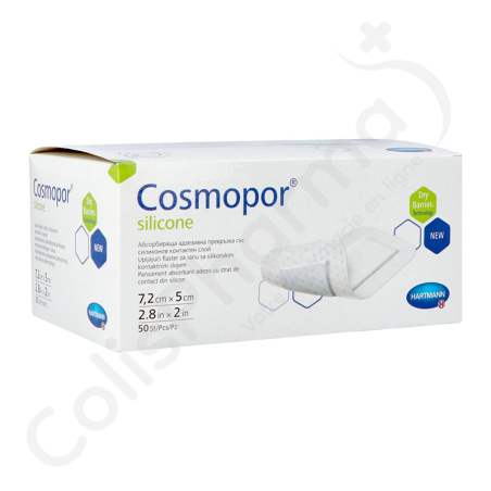 Cosmopor Silicone 5 x 7,2 cm - 10 steriele verbanden