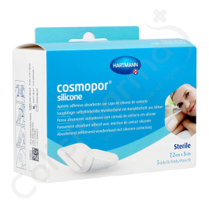 Cosmopor Silicone Selfcare 5 x 7,2 cm - 5 pansements stériles