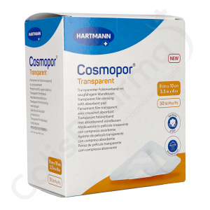 Cosmopor Transparent 9 x 10 cm - 50 pansements transparents