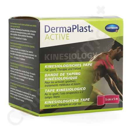 DermaPlast Active Kinesio Tape Rose 5 x 5 cm - 1 pièce