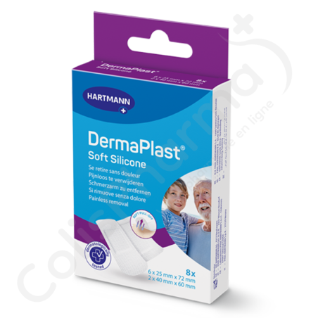 DermaPlast Soft Silicone - 8 pansements