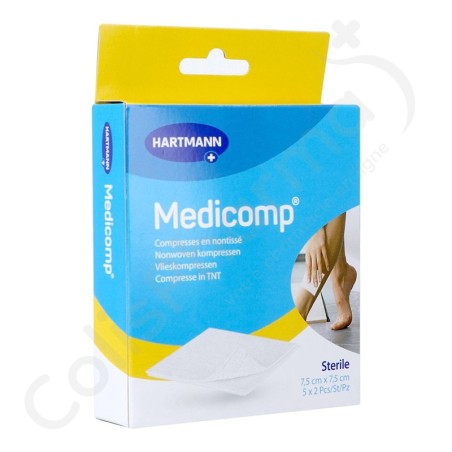 Medicomp Selfcare 7,5 cm x 7,5 cm Stérile - 2 x 5 pièces