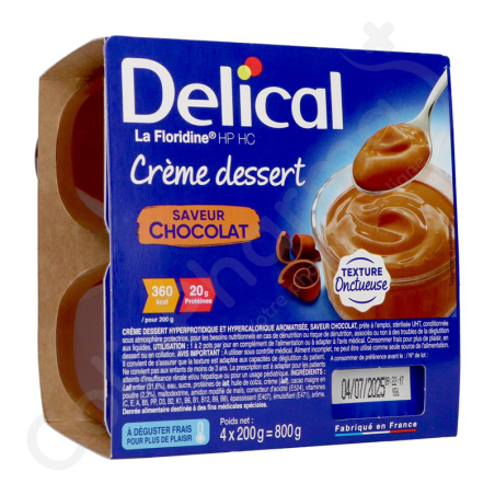 Delical Crème Dessert La Floridine Chocolat - 4x200 g