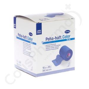 Peha-Haft Latex Free Blue 10 cm x 20 m - 1 pièce