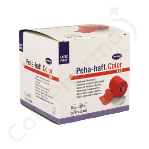 Peha-Haft Latex Free Red 8 cm x 20 m - 1 pièce