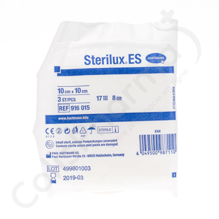 Sterilux ES 10 x 10 cm 8 Lagen Steriel - 40 x 3 stuks