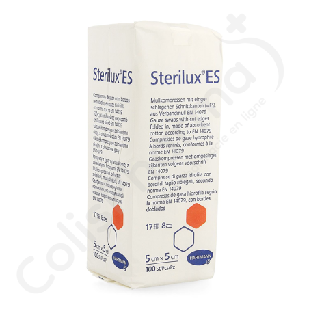 Sterilux ES 5 x 5 cm 8 Lagen Niet-Steriel - 100 stuks