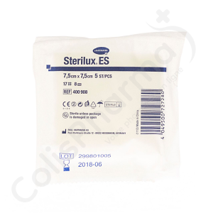 Sterilux ES 7,5 x 7,5 cm 8 Plis Stérile - 30 x 5 pièces