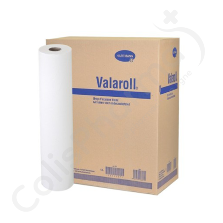 Valaroll Drap d'examen blanc 50 cm x 50 m - 1 pièce