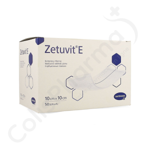 Zetuvit E 10x10 cm - 50 pansements non-stériles