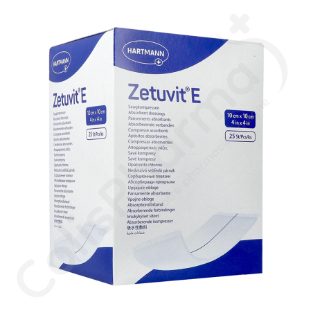 Zetuvit E 10x10 cm - 25 steriele verbanden