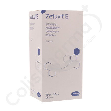 Zetuvit E 10x20 cm - 25 steriele verbanden