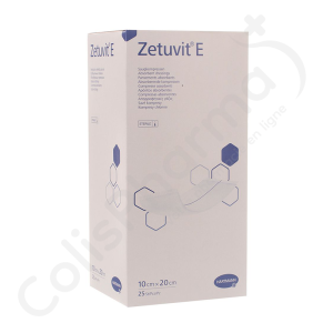 Zetuvit E 10x20 cm - 25 pansements stériles