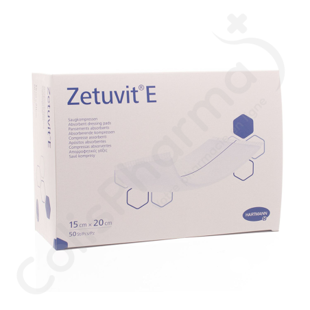 Zetuvit E 15x20 cm - 50 niet-steriele verbanden